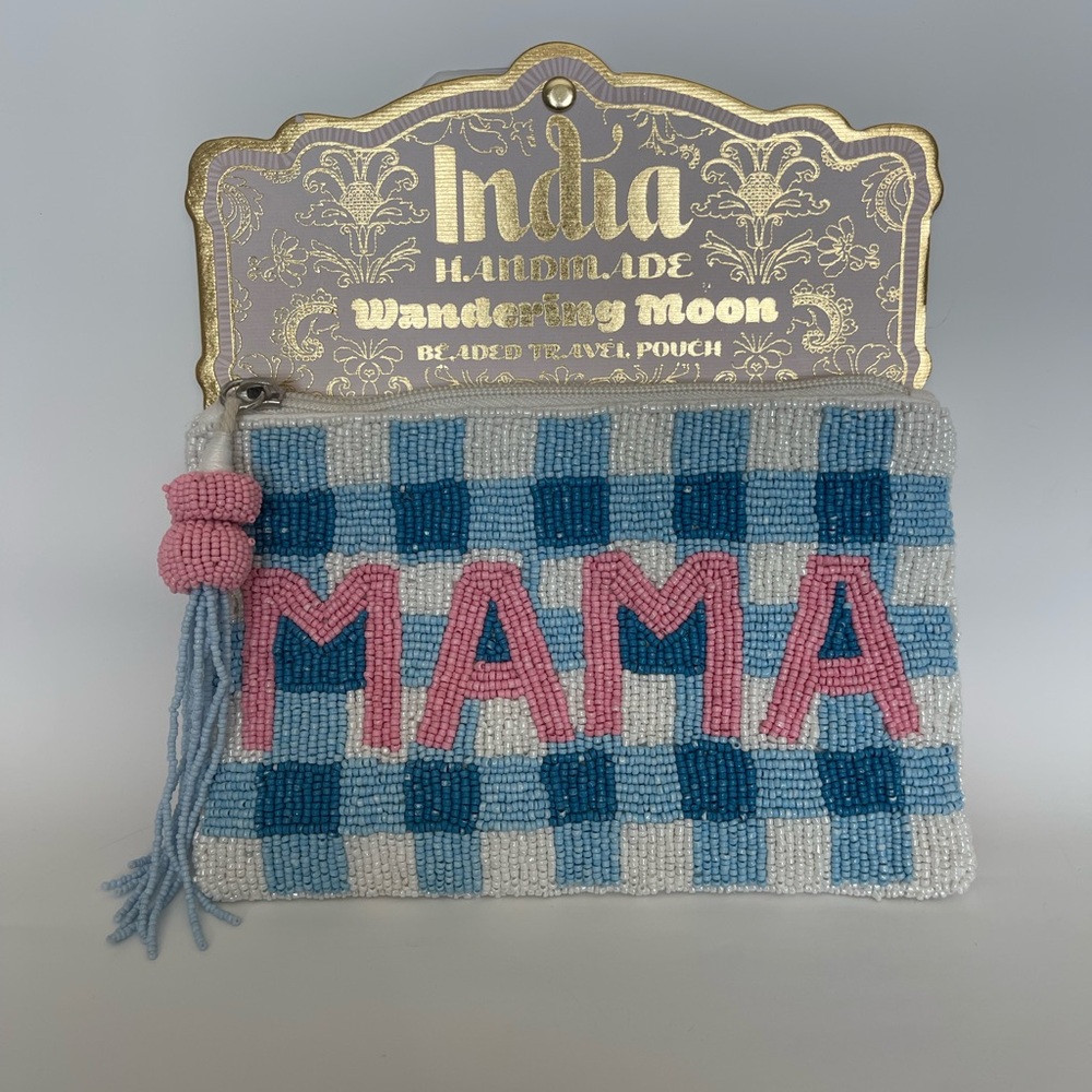 Viral Beaded 'MAMA' Travel Pouch 💕